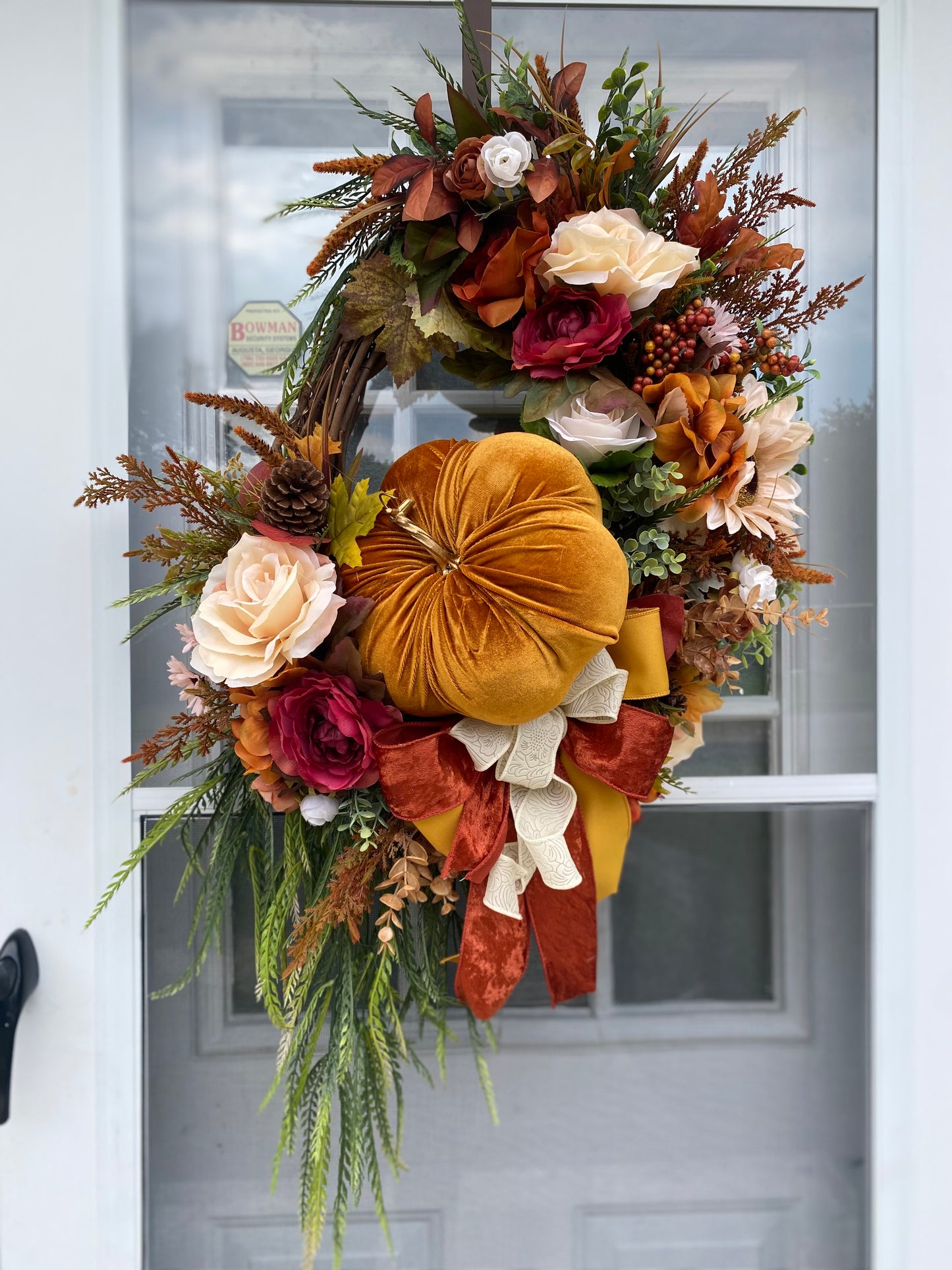 Grapevine fall wreath