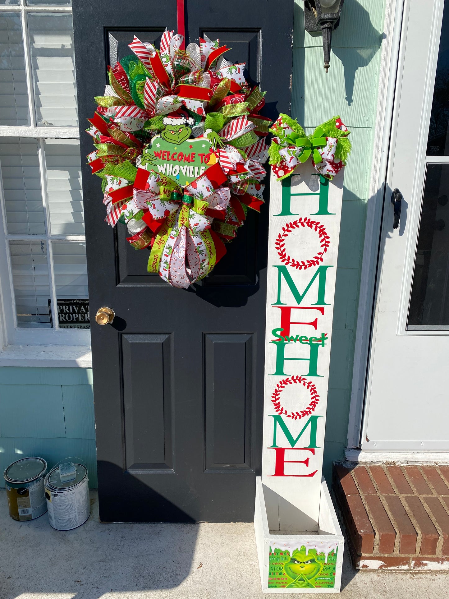 Grinch planter box