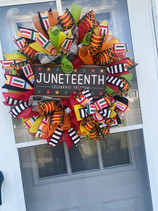 Juneteenth wreath