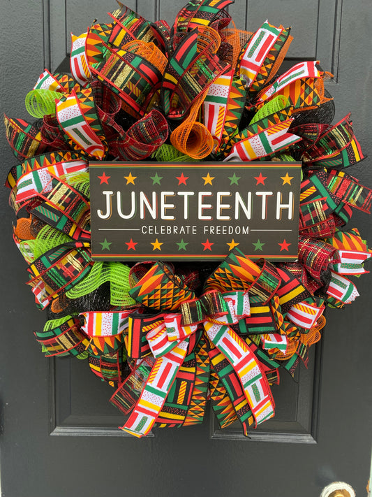 Juneteenth wreath