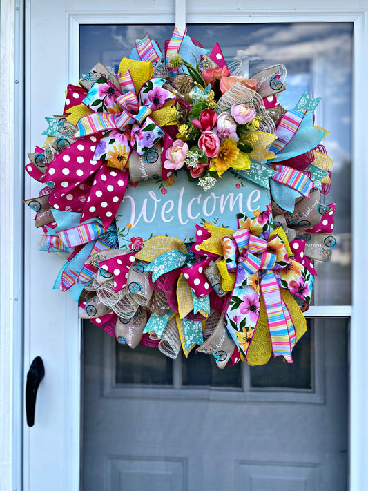 Welcome Spring wreath