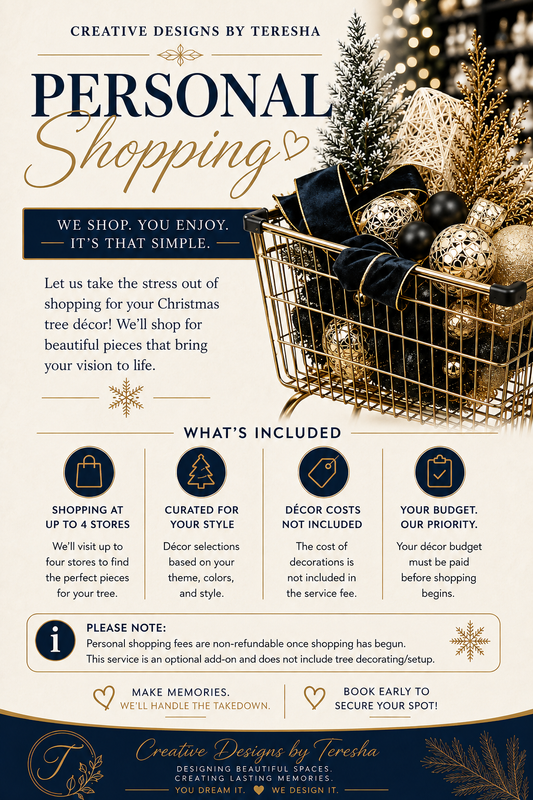 Personal Shopping for Christmas Tree Decor