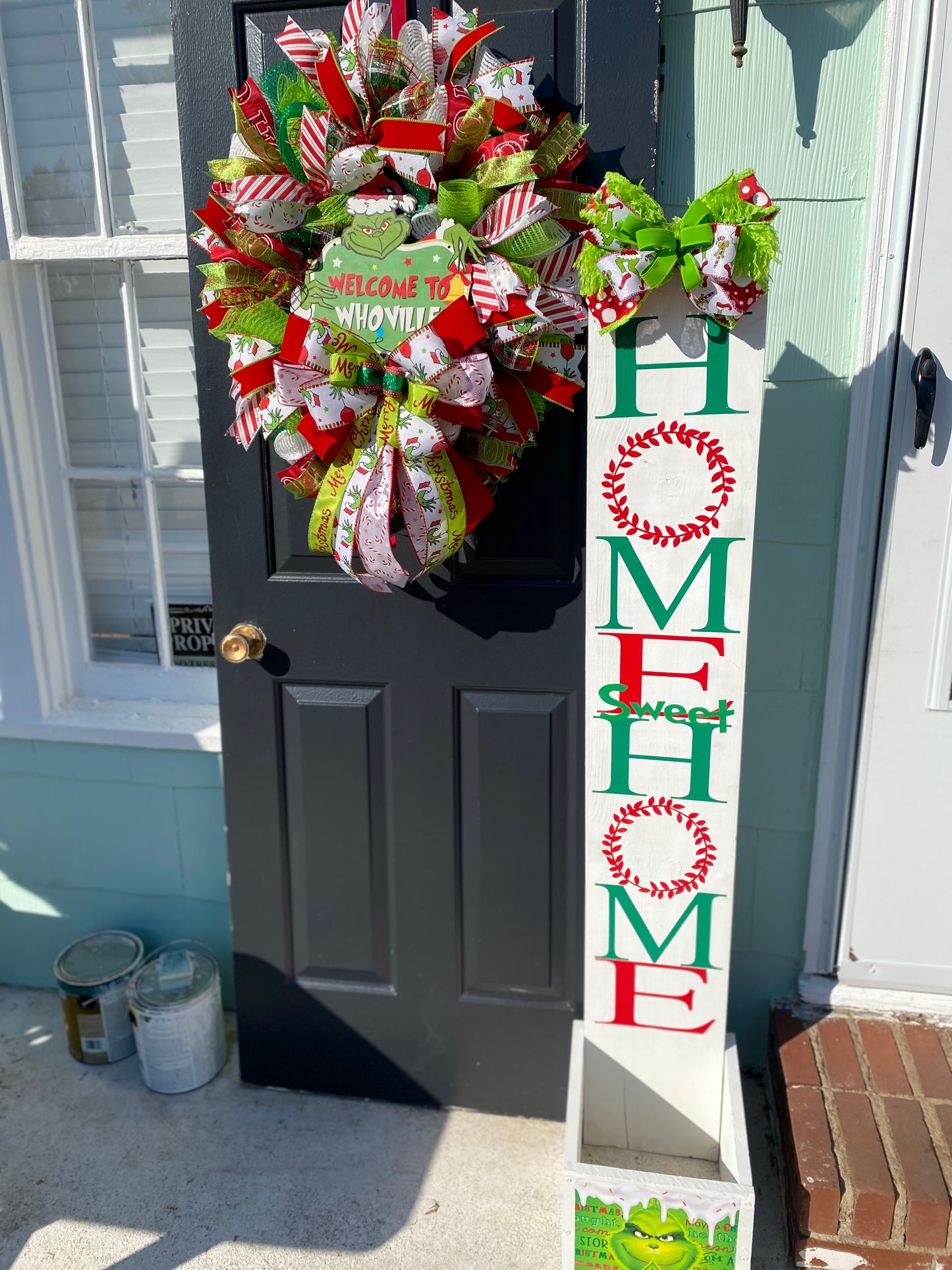 Grinch planter box