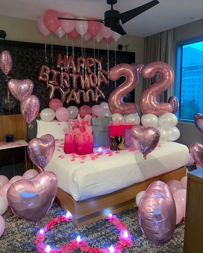 Birthday setup for home or hotel