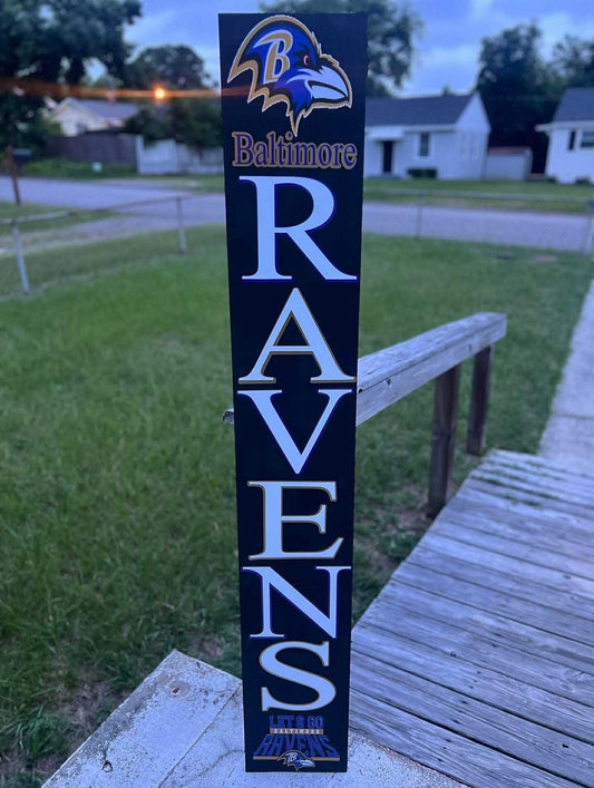 5ft Baltimore Ravens welcome sign ￼