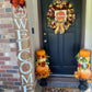 Fall wreath and  6ft welcome sign