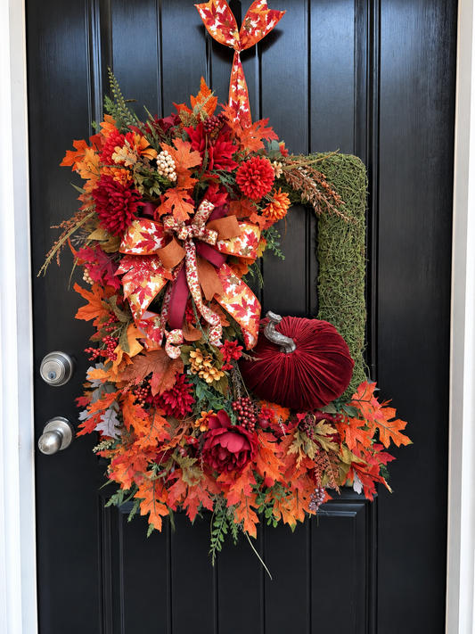 Luxury Autumn Pumpkin Wreath