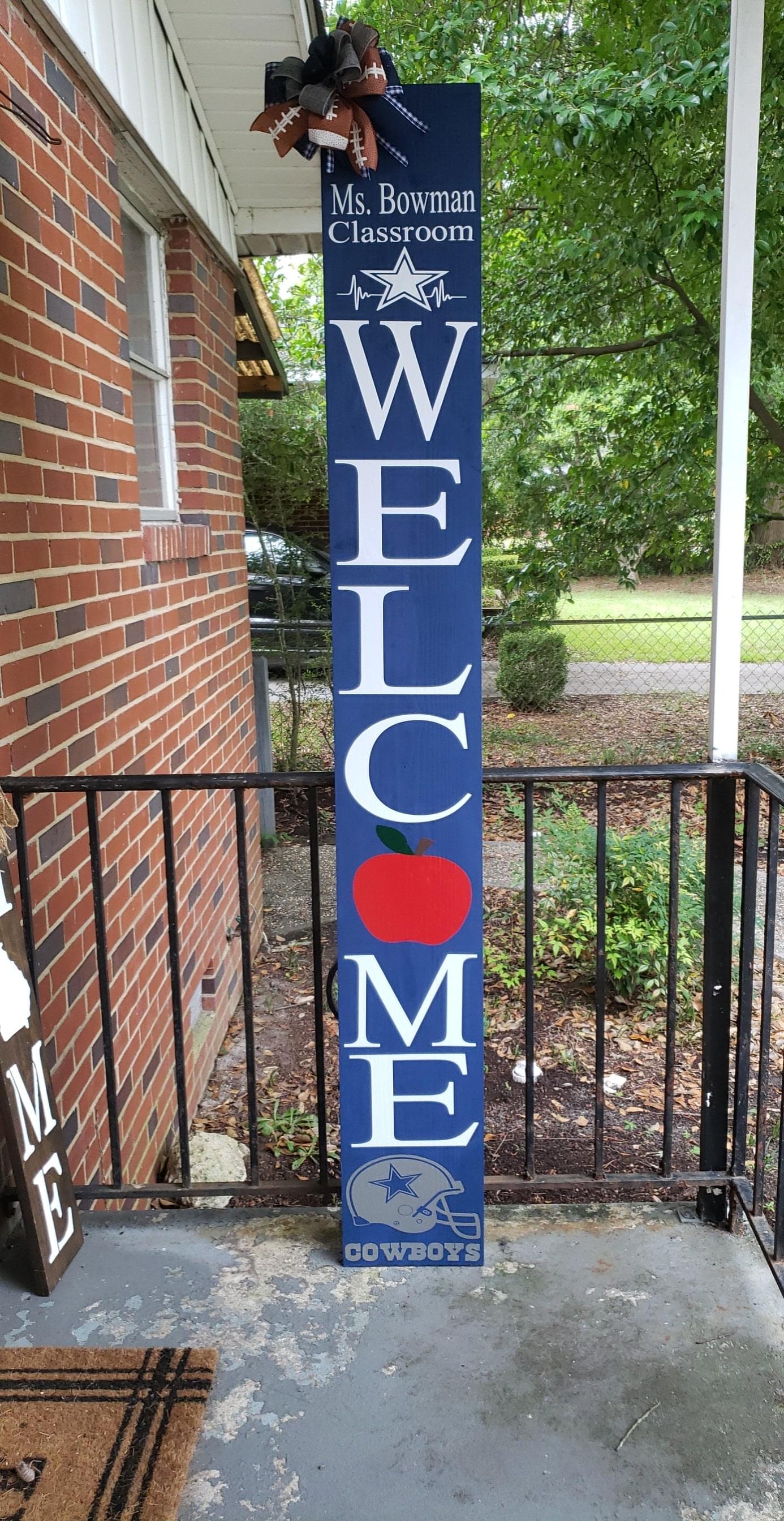 6 foot welcome sign