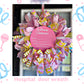 Welcome baby wreath