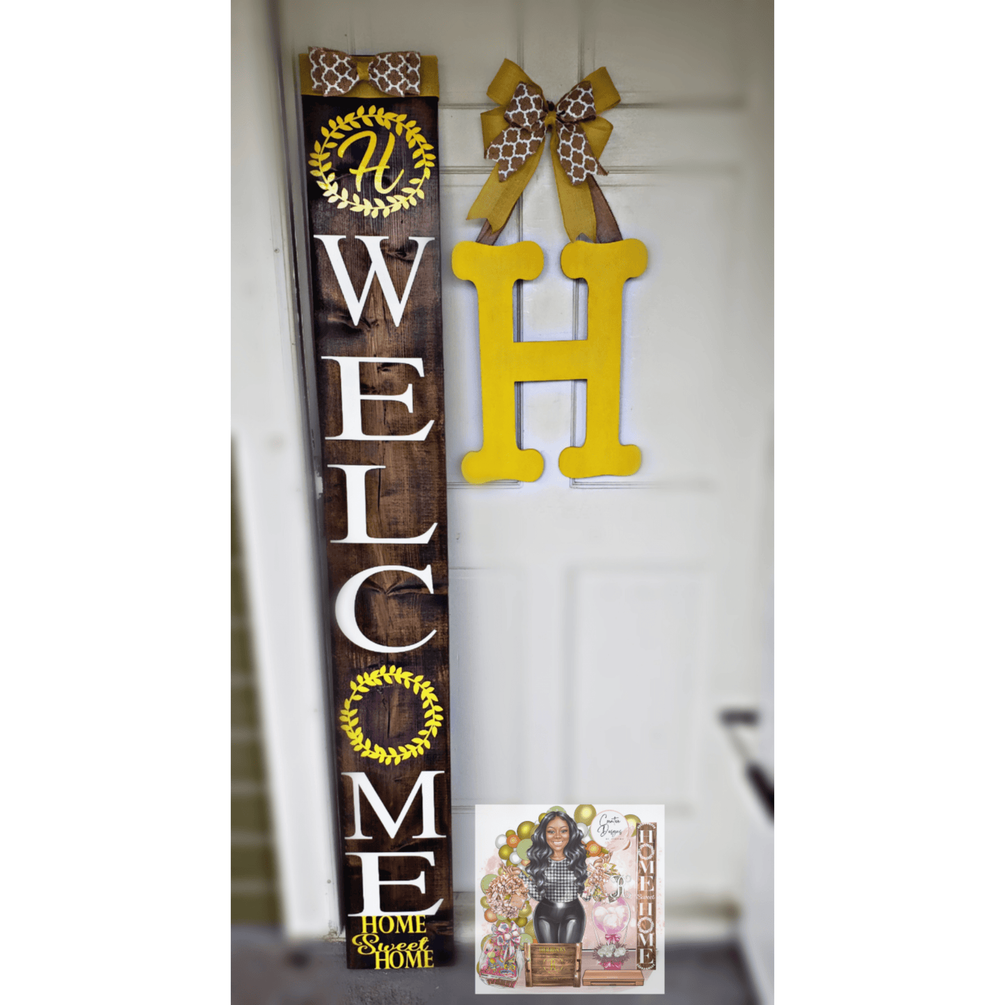 6 foot welcome sign