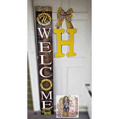 6 foot welcome sign