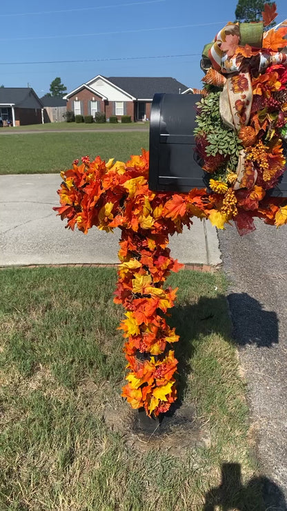 Mailbox wrap with swag