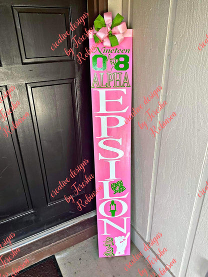 sorority and fraternity welcome signs