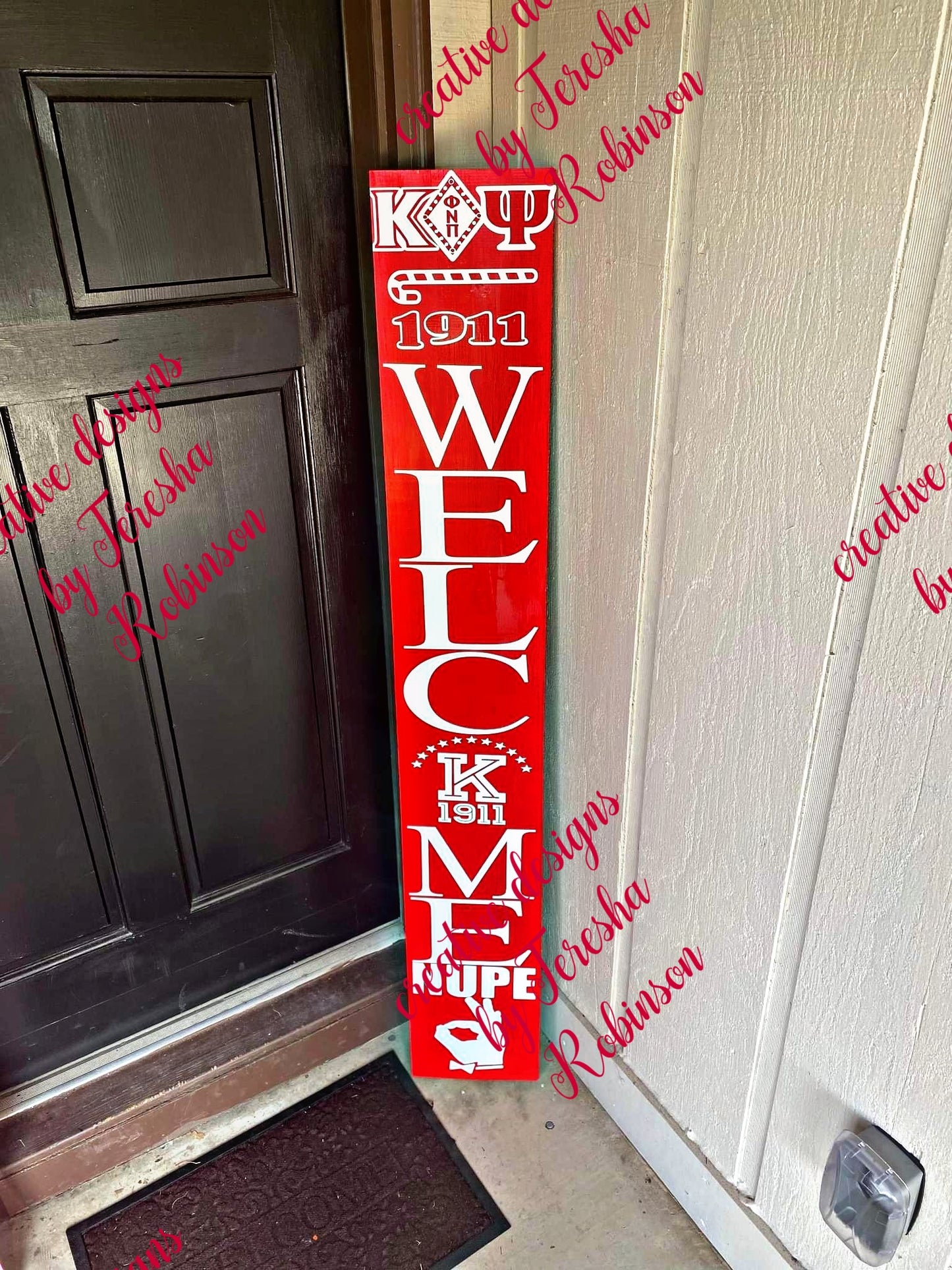 sorority and fraternity welcome signs