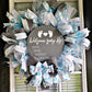 Welcome baby wreath