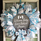 Welcome baby wreath