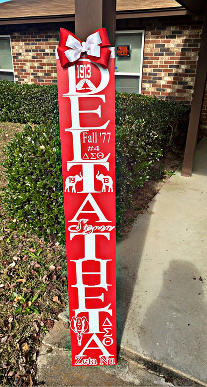 sorority and fraternity welcome signs